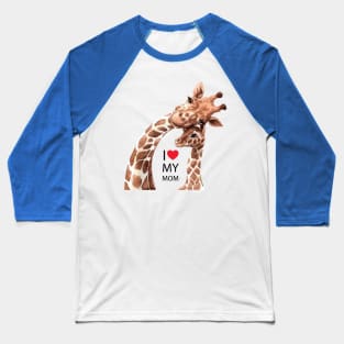 giraffe mom baby Baseball T-Shirt